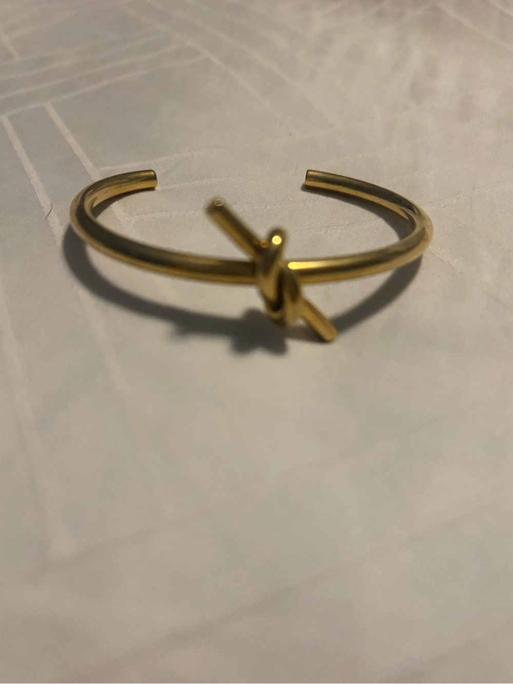 Gold Knot Open Cuff Bracelet - Women Jewelry